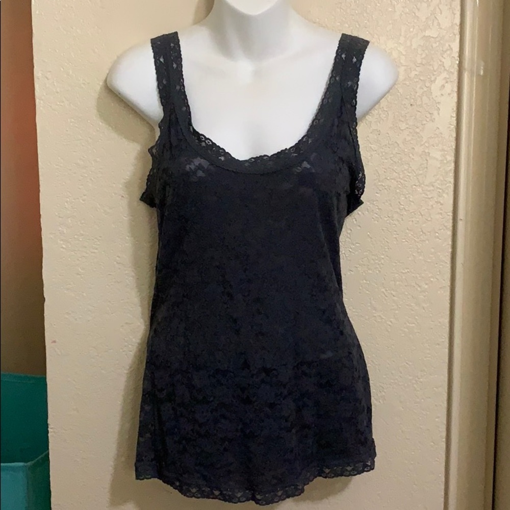 Lacy tank gray